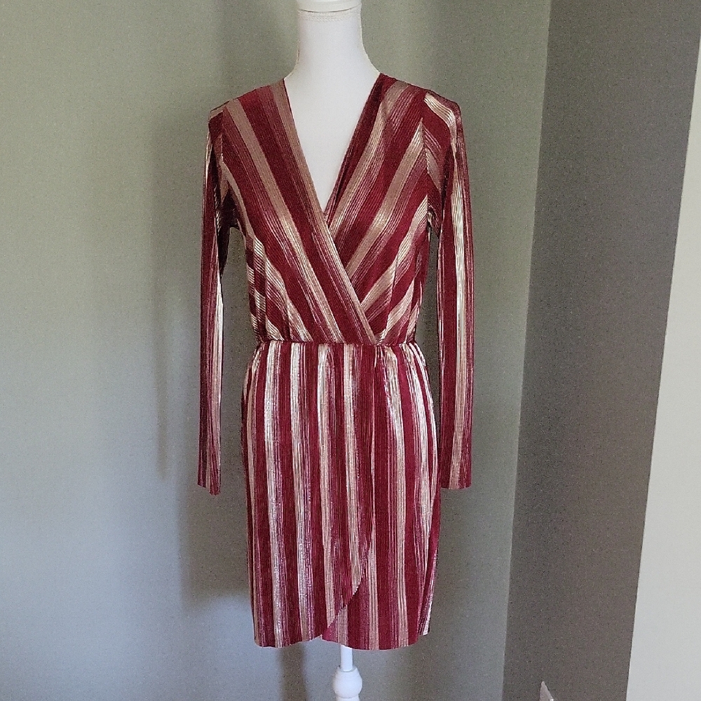 Lulu's Red and White Striped Mini Dress